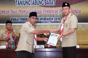 Sekda Pimpin Kwarcab Pramuka Tanjabbar