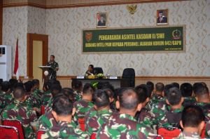 Asintel Kasdam II/Swj Berikan Pengarahan Pada Personel Intel Jajaran Korem 042/Gapu
