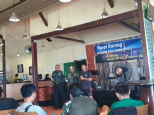Ngopi Bareng Awak Media, Danrem 042/Gapu Perkenalkan Calon Kapenrem Baru