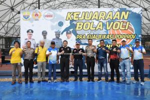 Kapolda Jambi Buka Kejurda Pra Porprov Bola Voli
