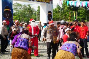 Satgas Binmas Noken Polri dan Polres Mimika Resmikan Pondok Polisi Pi Ajar di Kwamki Narama