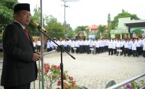 Bupati Merangin Pimpin Upacara Hari Amal Bakti  ke-74 Kemenag