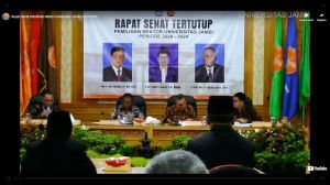 Pemilihan Rektor Unja Dimulai, Prof Amri Amir Pimpin Sidang Senat 