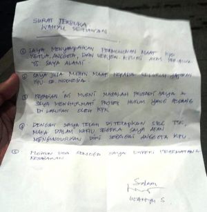 Resmi Ditahan, Komisioner KPU RI Wahyu Setiawan Tulis Surat Terbuka, Ini Isinya