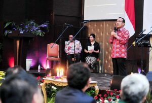 Hadiri Perayaan Natal Lembaga Kepresidenan, Mensesneg: Kita Diuji Keberlimpahan Air