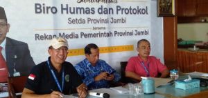 Coffe Morning Bersama Media, Biro Humas Provinsi Jambi Perkenalkan Pejabat Baru