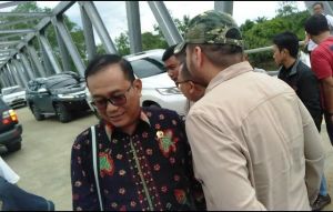 Wartono Pinta Jangan Dulu Resmikan Jembatan Kompol Sugeng di Tanjabbar