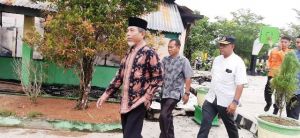 SMA N 8 Merangin Terbakar,Wabup Langsung Tinjau Kelokasi
