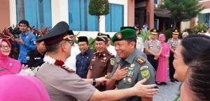 Danrem 042/Gapu Sambut Kedatangan Kapolda Jambi