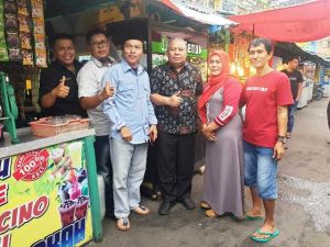 Jelang Mendaftar di Golkar, Safrial Blusukan ke Pasar Kota Jambi