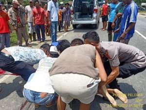 Innova Tabrak Dua Pengendara Bermotor di Pelepat, Satu Tewas Di Tempat