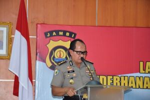 Polda Jambi Sosialisasikan Penataan Organisasi Eselon III