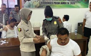 Polda Jambi Tangkal Penyebaran Virus Corona Terhadap Personil, Ini Langkah-Langkahnya