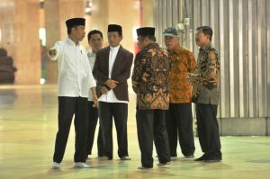 Presiden Jokowi Tinjau Sterilisasi Masjid Istiqlal, Jakarta