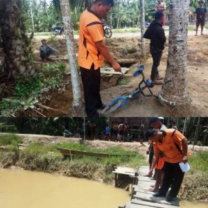 Bocah 9 Tahun Meninggal Dunia Akibat Terjatuh Ke Aliran Kanal Sungai Saat Bermain Sepeda