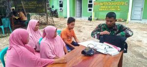 Bakti Untuk Rakyat, Satgas TMMD 107 Beri Pengobatan Gratis Bagi Waraga