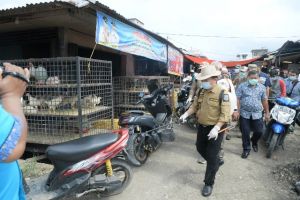 Bupati Merangin Turun Langsung Lakukan Penyemprotan Disinfektan