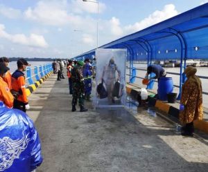 Sempat Buat Panik warga, Kabar Kedatangan Ratusan TKI di Pelabuhan Roro Kualatungkal Hoax