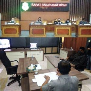 Rapat Paripurna DPRD Tanjabtim Terkait Pandangan Umum Fraksi Terkait LKPJ Bupati