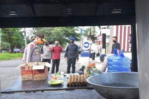 Kapolda Jambi Cek Dapur Umum Penanganan Covid-19 di Mapolres Merangin