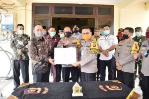 Hibah Lahan 6 Ha dari Pemkab Tebo kepada Polda Jambi Resmi Ditandatangani