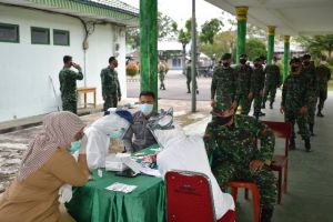 Anggota Korem Gapu yang Bertugas Penyemprotan Disinfektan Jalani Rapid Test, Ini Hasilnya