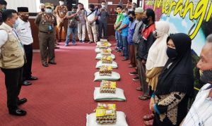 Giliran 351 UMKM, 402 Ojek dan Sopir Travel di Merangin Dapat Bantuan Sosial Dampak Covid-19