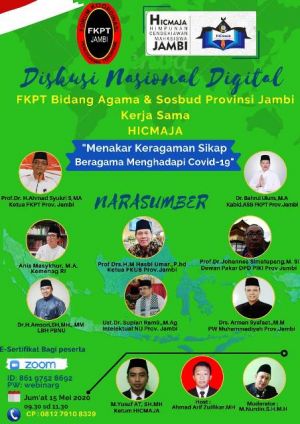 Diskusi Bersama FKPT Provinsi Jambi, Ini Kata Tokoh LIntas Agama Soal Keberagaman Sikap Covid-19