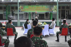 Danrem 042/Gapu Halal Bihalal Dengan Prajurit, PNS dan Persit