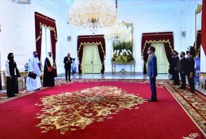 Presiden Menerima 7 Surat Kepercayaan Dubes Negara Sahabat Sesuai Protokol Kesehatan