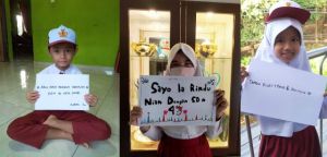 Lewat Poster, Siswa di Jambi Ungkap Kangen Sekolah