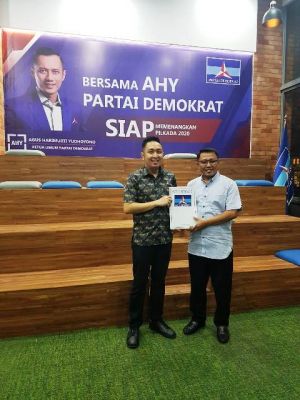 Fikar-Yos Adrino Pasangan Pertama Pastikan Maju Pilwako Sungai Penuh Usai Kantongi SK Demokrat