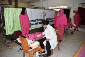 Polres Merangin Gelar Bhakti Sosial Donor Darah