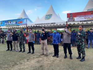 Walikota Jambi Hadiri Peringatan Hari Bhayangkara Ke 74 di Kelurahan Legok