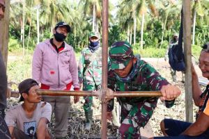 Pra-TMMD, Dandim Tanjab Cek Pembangunan Sumur Bor