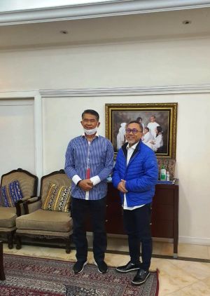Fasha Bertemu Ketua DPP PAN Zulkifli Hasan, H Rahman: Insya Allah