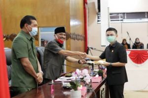 DPRD Tanjabbar Rapat Paripurna Penyampaian Nota Pengantar Usulan Raperda Inisiatif dan Hasil Reses