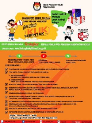 KPU Provinsi Jambi Adakan Lomba Untuk Gerakan Coklit, Apnizal: Lomba Hanya 1 Hari