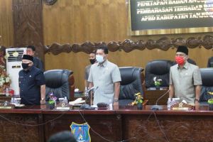 Bupati Sampaikan Nota Pengantar Ranperda Penegakan Protokol Kesehatan