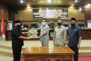DPRD Tanjab Barat Rapat Paripurna Penyampaian Nota Pengantar Raperda APBD 2019