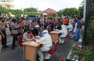 Personel Aman Nusa Jalani Rapid Test, Kapolda Jambi Minta Warga Patuhi Protokol Covid-19