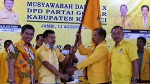 Terpilih Aklamasi, Boy Edward Pimpin Golkar Kerinci