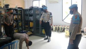 Dapati Personel yang Tak Benar Gunakan Masker, Provost Berikan Sanksi Push-Up