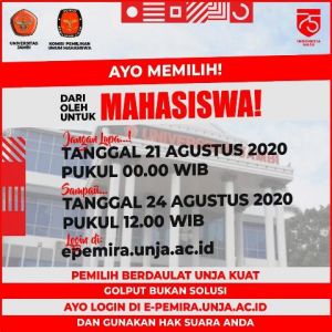 Rektor Unja Launching Aplikasi e-Pemira Pilih Presiden Mahasiswa