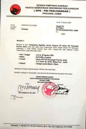 Besok PDIP Umumkan Arah Dukungan Pilgub, Pilbup Bungo dan Pilwako Sungai Penuh