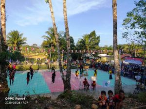 Turnamen Bola Volly Antar Desa di Desa Demang Berlangsung Meriah