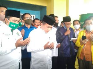 Doa Bersama Sebelum Mendaftar ke KPU, Al Haris Ajak Tim dan Relawan Patuhi Protokol Covid-19