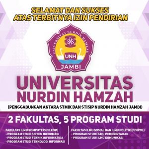 Sah, Kedua Perguruan Tinggi Ini Jadi Universitas Nurdin Hamzah (UNH) Jambi