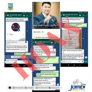 Hoax, Nomor Whatsapp Mengatas Namakan Walikota Jambi