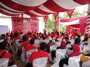 Rakercabsus PDIP Tanjabtim, Ratu: Mari Kita Bangun Daerah yang Kita Cintai Ini